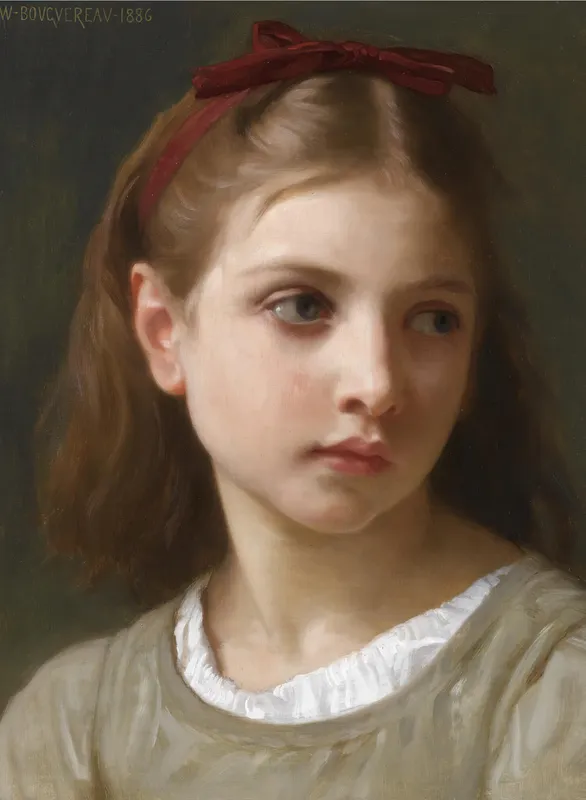 Une petite fille (1886) by William Bouguereau